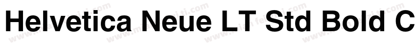 Helvetica Neue LT Std Bold Condense字体转换